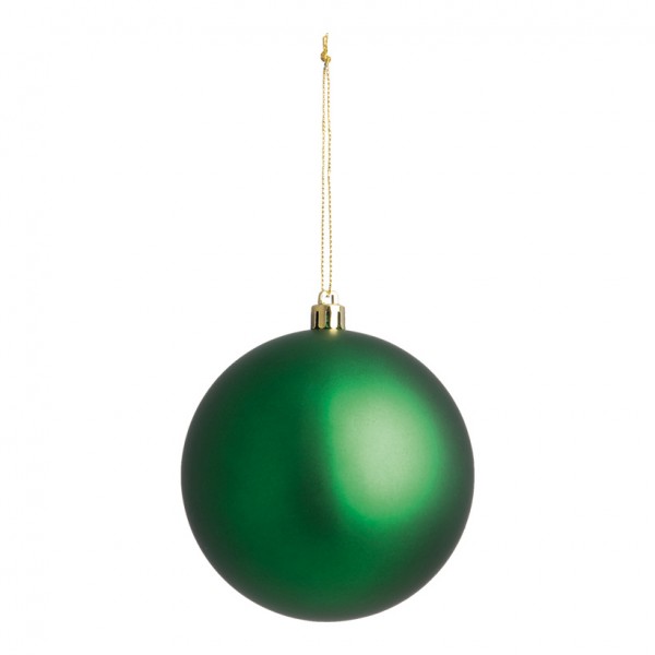 Weihnachtskugel, mattgrün, Ø 10cm, nahtlos, matt