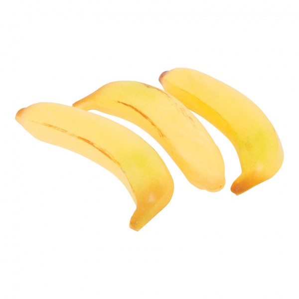 Banane, 19x3,5cm, 3Stck./Btl., Kunststoff