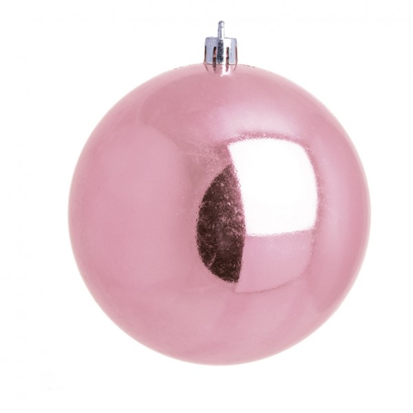Weihnachtskugel, pink glänzend, Ø 6cm, 12 St./Blister