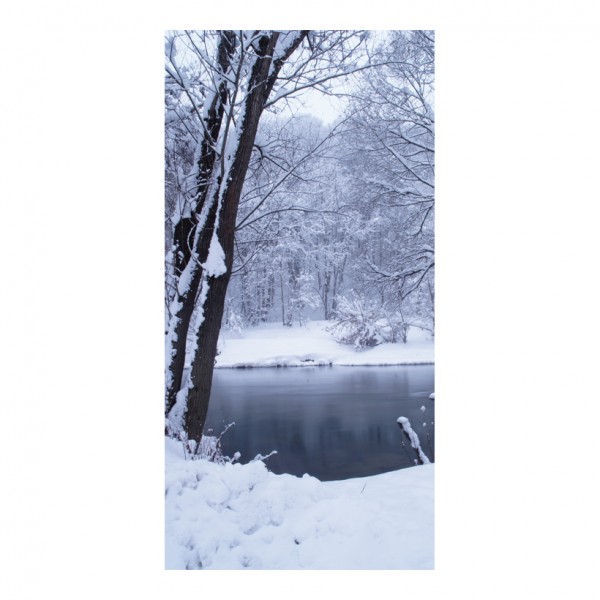 Motivdruck "Winter im Park", 180x90cm Stoff