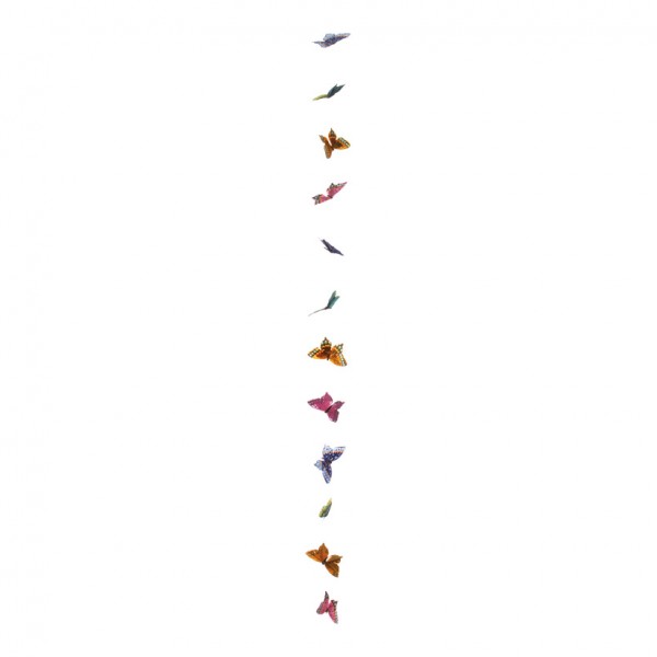 Schmetterlingsgirlande 180 cm Federn
