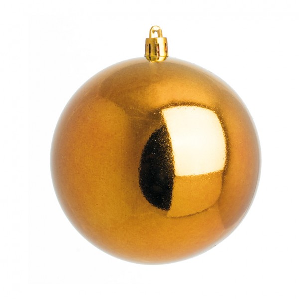 Weihnachtskugel, bronze glänzend, Ø 8cm, 6 St./Blister