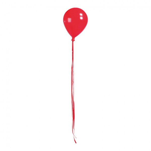 Ballon mit Hänger, Ø 15cm, 20cm, mit Bänder: 84cm, Kunststoff