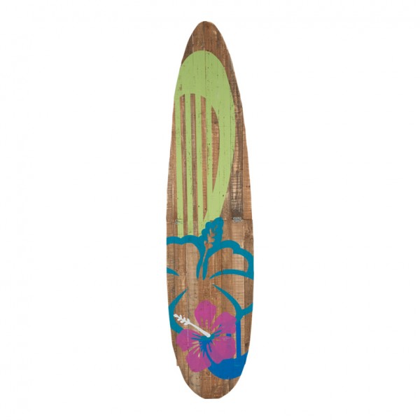Surfbrett, 170x40cm, Holz, mit Ständer