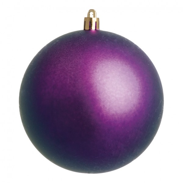 Weihnachtskugeln, violett matt, Ø 6cm 12 St./Blister