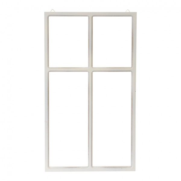 Fensterrahmen 71x40x2,5cm, Holz, mit Aufhänger