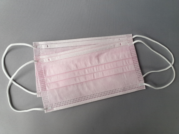 Medizinische Einweg Schutzmaske - Mundschutz - rosa - 10 Stück Pack