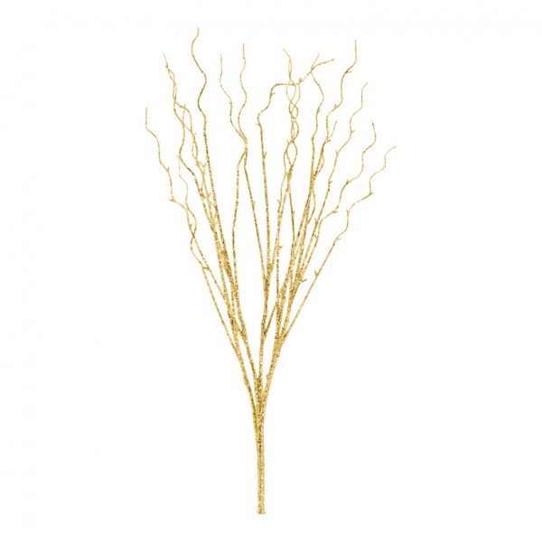 Zweig mit Glitter, 70cm, Kunststoff