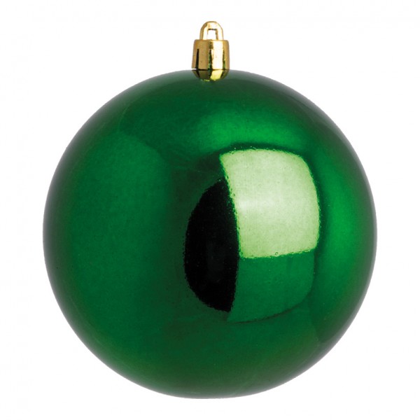 Weihnachtskugel, grün glänzend, Ø 4cm, 10 St./Blister