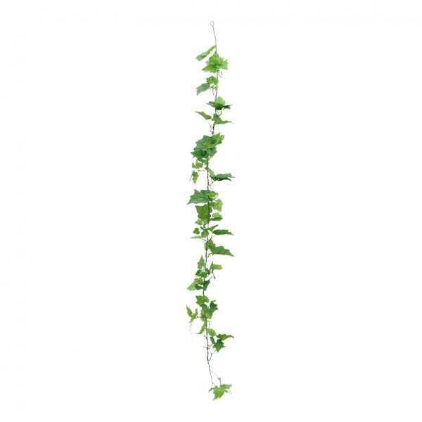 Efeugirlande, Ø 17cm, 180cm, mit 97 Blättern, Kunstseide