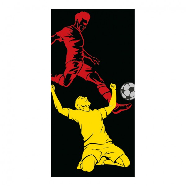 Banner Fußball "4" 180x90cm einseitig bedruckt
