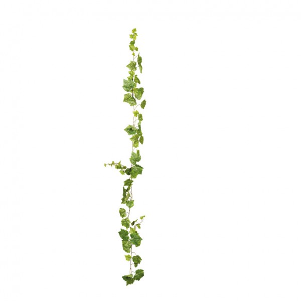 Weinlaubgirlande, 180cm, Kunststoff, filigrane Blätter